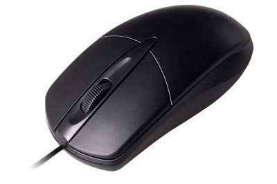 Fashion business black wired computer mouse (4)