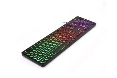 Usb wired ergonomic keyboard with led (4)