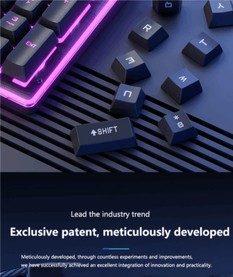 LED backlit wired gaming keyboard