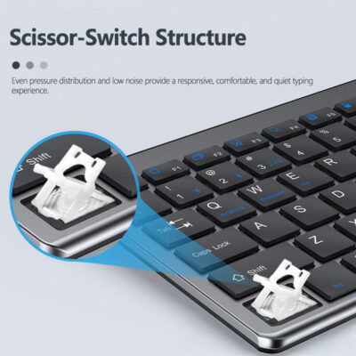 tri-mode wireless office keyboard