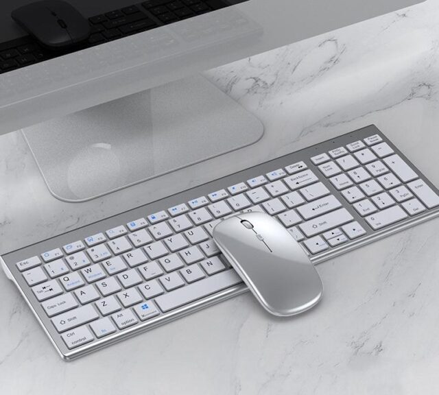 tri-mode wireless office keyboard