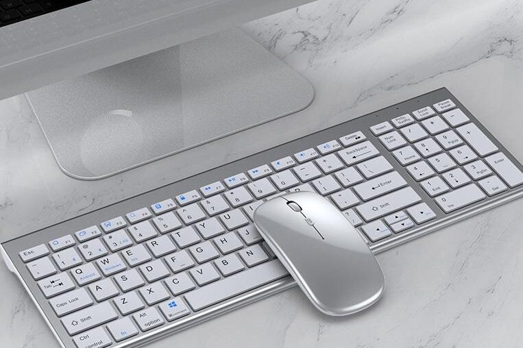 tri-mode wireless office keyboard