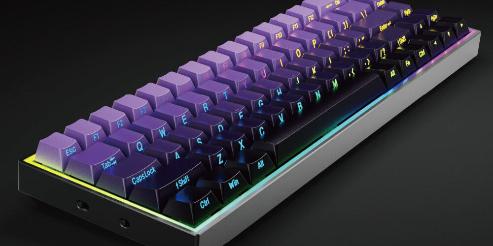 68-key hot swappable mechanical gaming keyboard