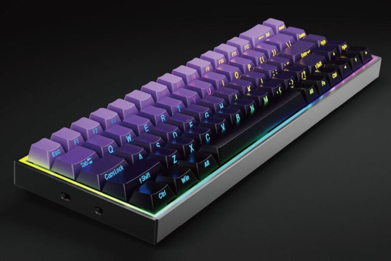 68-key hot swappable mechanical gaming keyboard