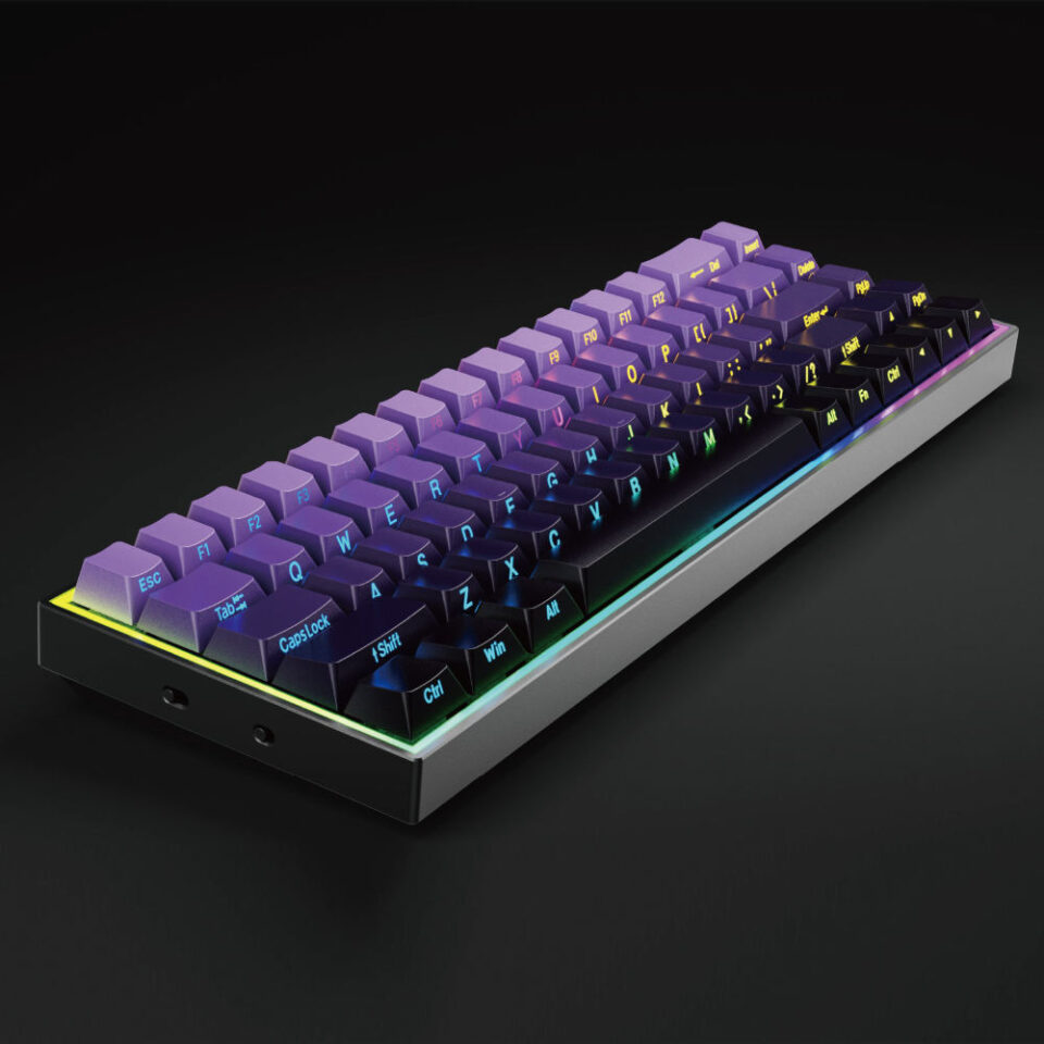 68-key hot swappable mechanical gaming keyboard
