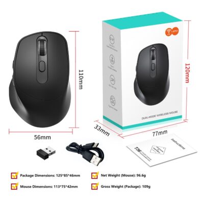 2.4G wireless vertical ergonomic mouse