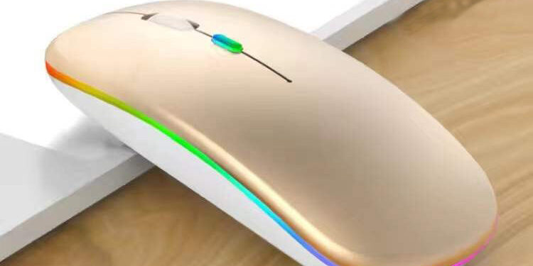 vertical wireless RGB mouse