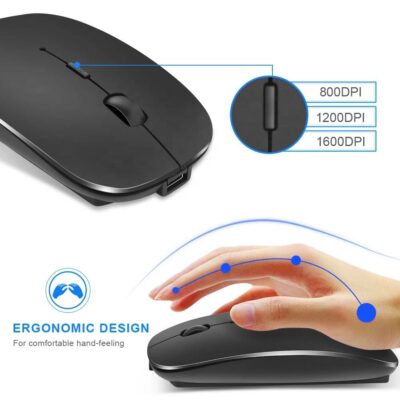 wireless rechargeable slim silent mouse