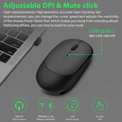 dual-mode Bluetooth 5.2 wireless mouse