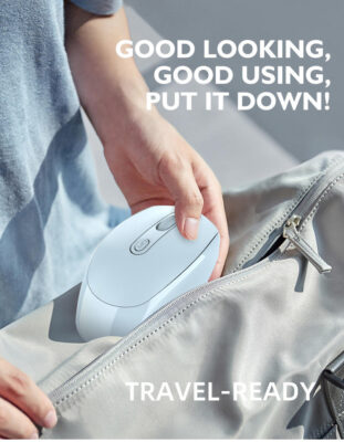 ultra-thin vertical wireless mouse