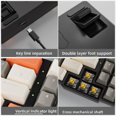 TYPE-C RGB wired mechanical keyboard
