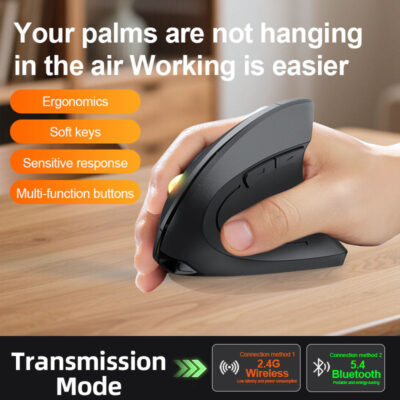 ergonomic mini vertical wireless mouse