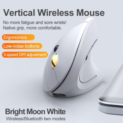 ergonomic mini vertical wireless mouse