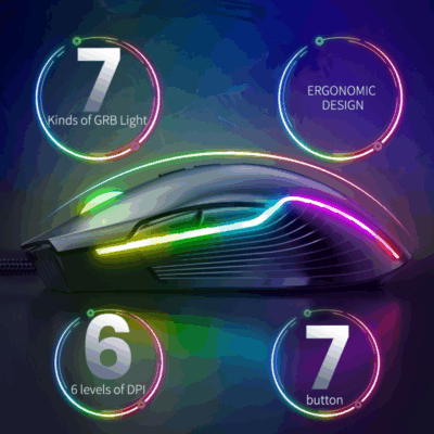 RGB wired gaming mouse