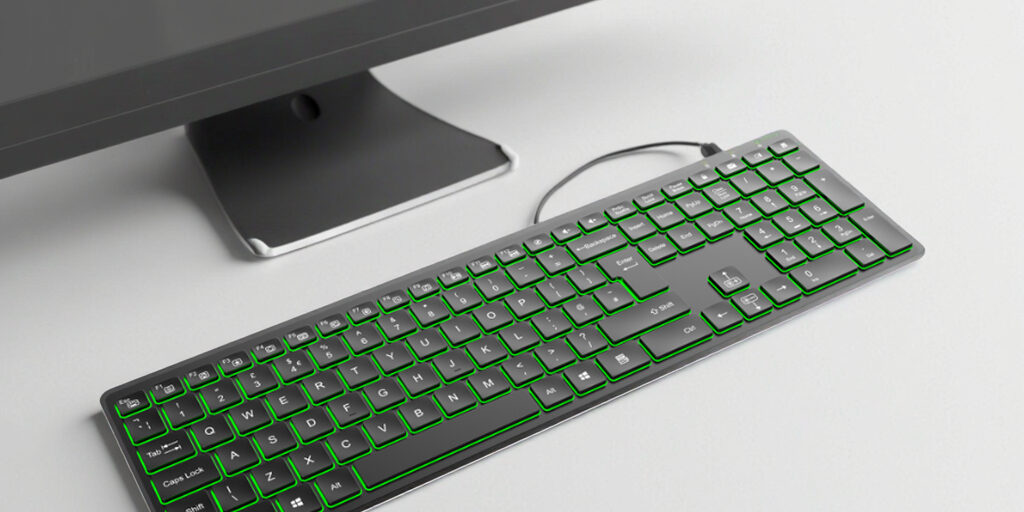 RGB backlit wired numeric keyboard