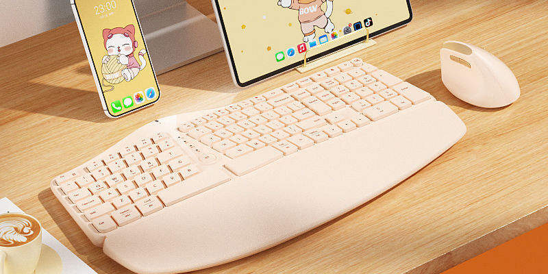 wireless mechanical ergonomic keyboard