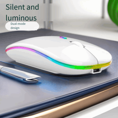 ultra-thin white mini wireless mouse