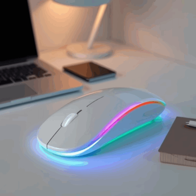 ultra-thin white mini wireless mouse