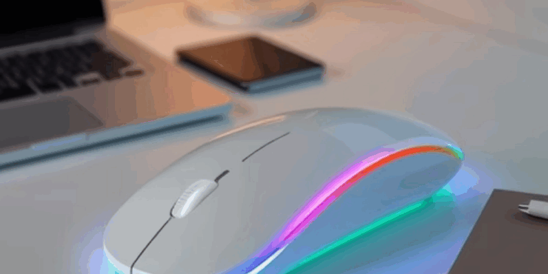 ultra-thin white mini wireless mouse