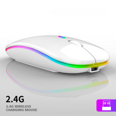 ultra-thin white mini wireless mouse
