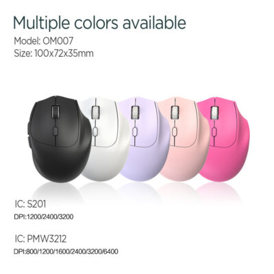 Rechargeable wireless silent mouse