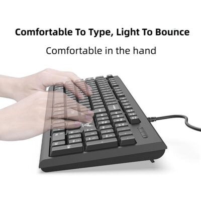 English Arabic wired keyboard for office