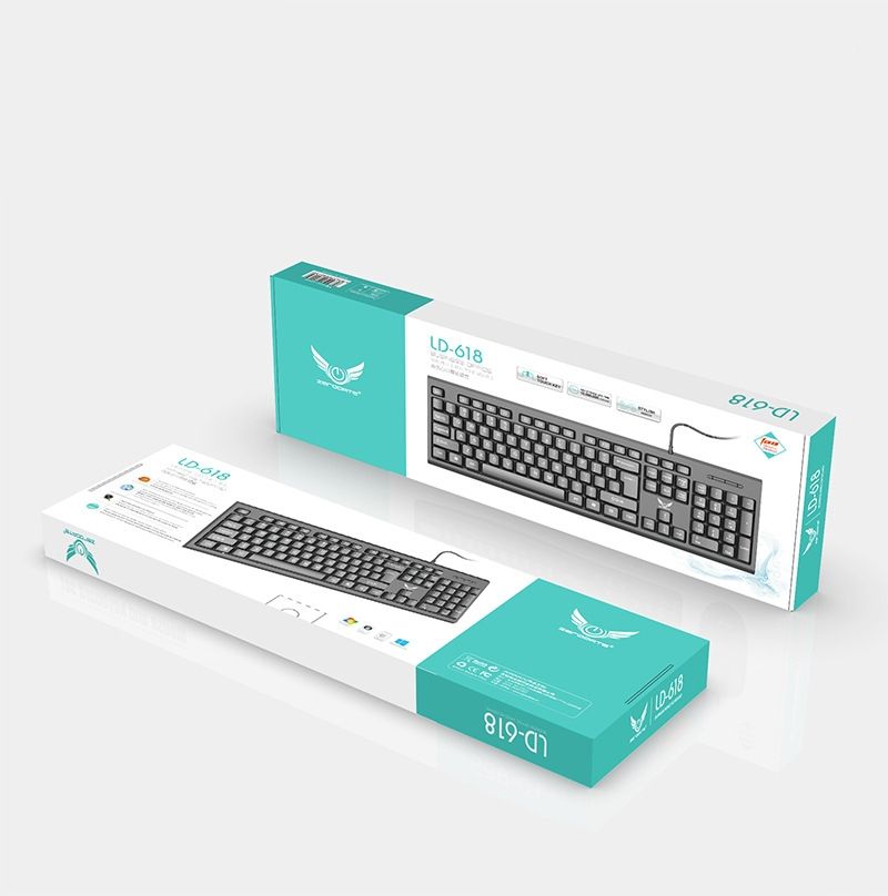 English Arabic wired keyboard for office