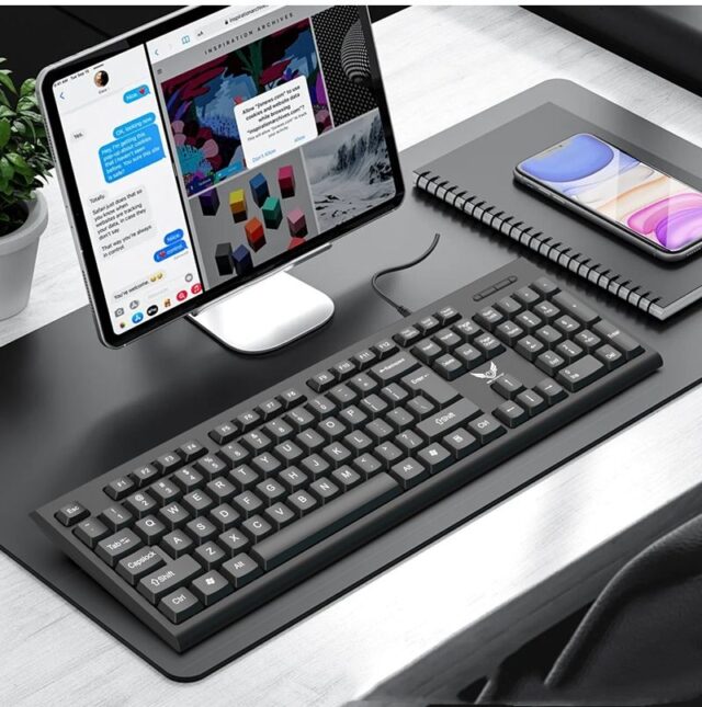 English Arabic wired keyboard for office
