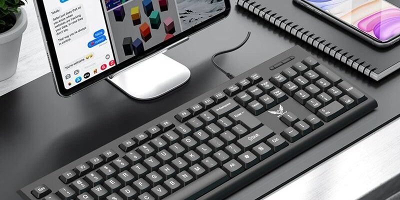 English Arabic wired keyboard for office