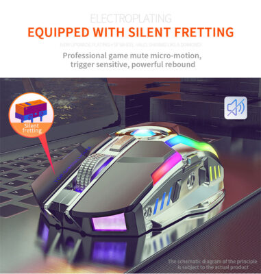 RGB wireless gaming mouse