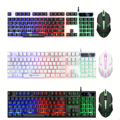 LED keyboard and mouse combo
